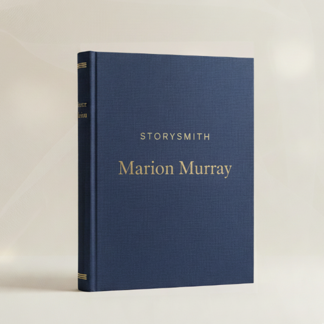 An elegant, custom-bound hardback book